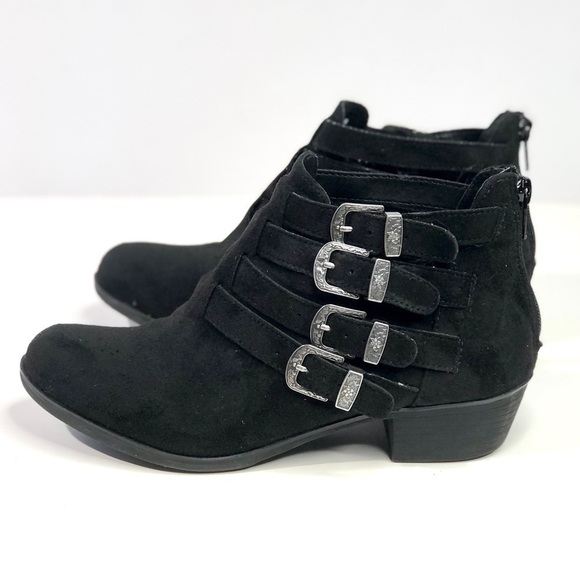 American Rag Adarie vegan suede buckle booties 6 - Picture 3 of 10